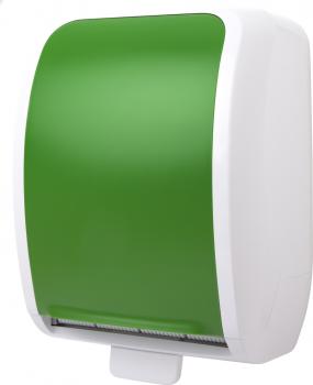 Handtuchrollenspender Autocut weiß/Grün